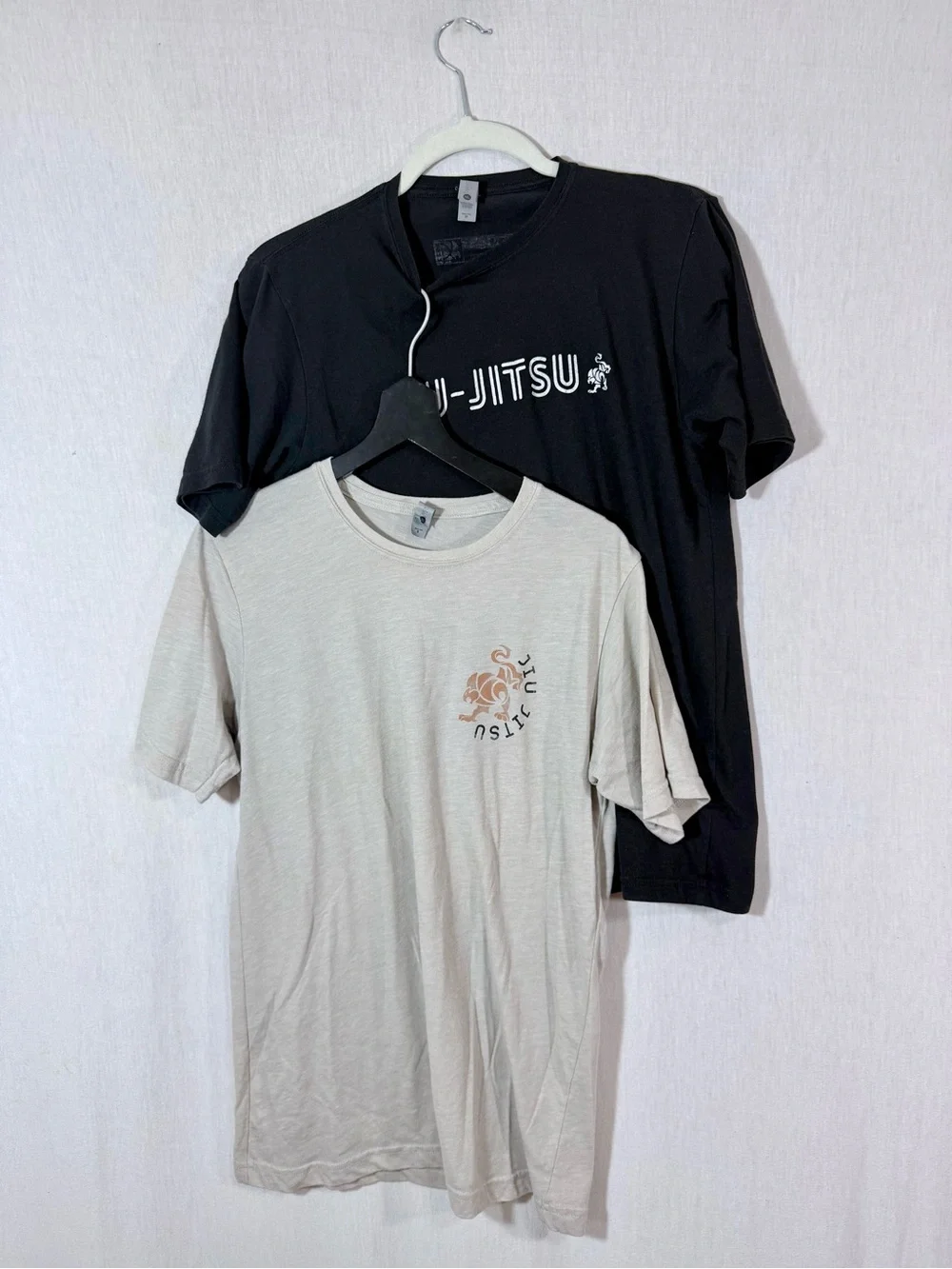 Bundle Jiu-Jitsu Graphic Tee size S/M- Black & Light Beige